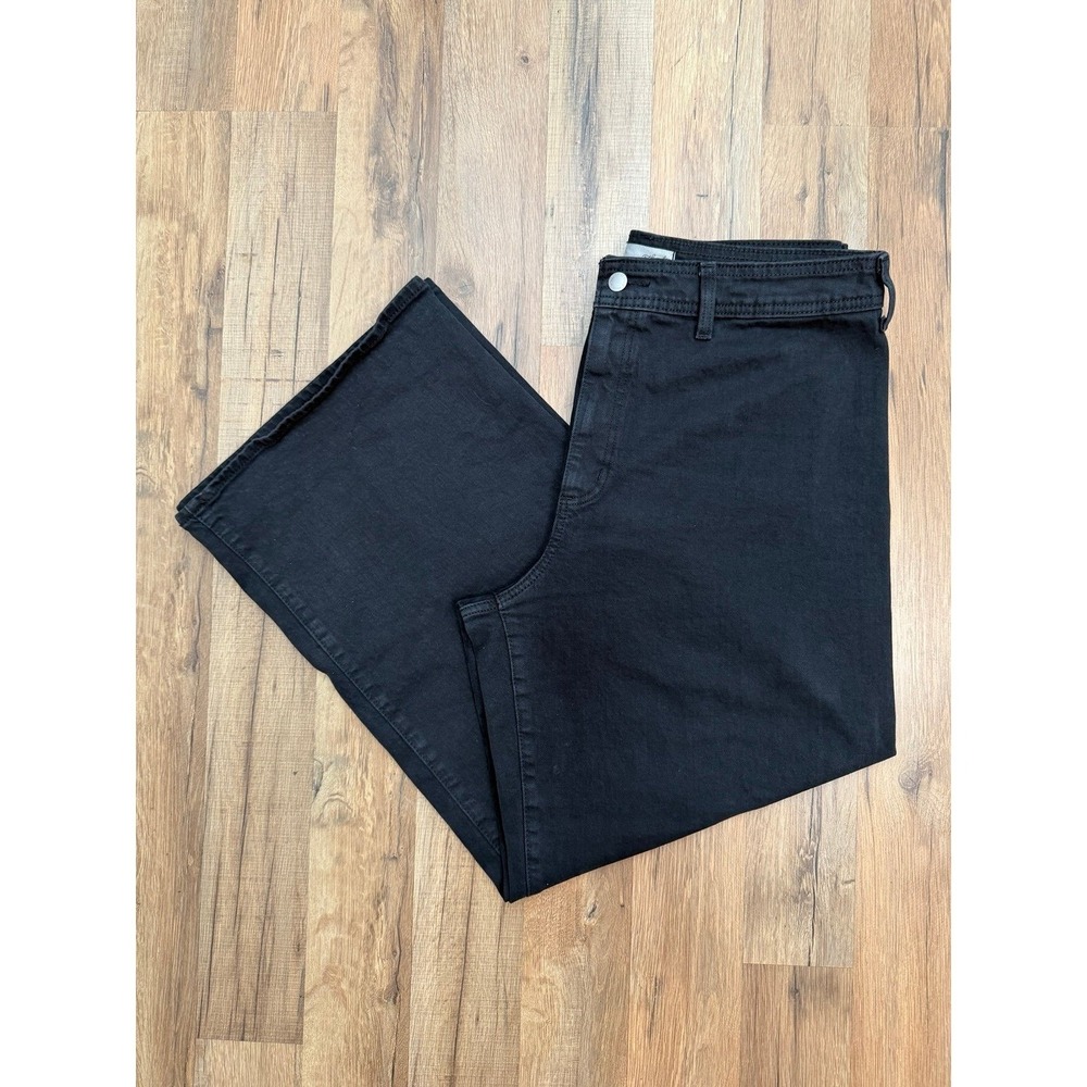 Universal Thread Black Wide Leg Jeans High Rise Size 14 Stretch Casual